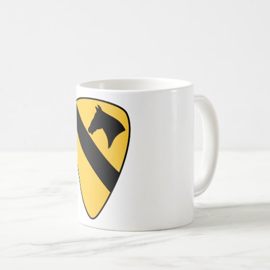 1e Cavalry Division Patriotic Patch Koffiemok (Voorkant rechts)