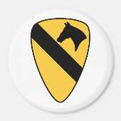 1e Cavalry Division Patriotic Patch Magneet (Voorkant)