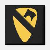 1e Cavalry Division Patriotic Patch Magneet (Voorkant)