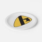 1e Cavalry Division Patriotic Patch Papieren Bordje (Gekanteld)