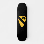 1e Cavalry Division Patriotic Patch Persoonlijk Skateboard (Voorkant)