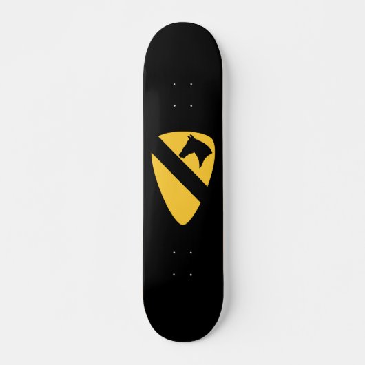 1e Cavalry Division Patriotic Patch Persoonlijk Skateboard (Voorkant)