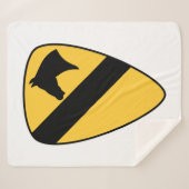 1e Cavalry Division Patriotic Patch Sherpa Deken (Voorkant (horizontaal))