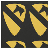 1e Cavalry Division Patriotic Patch Stof (Close Up)
