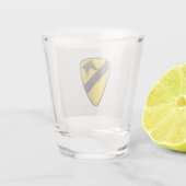 1e Cavalry Division Shot Glass Shot Glas (Achterkant)
