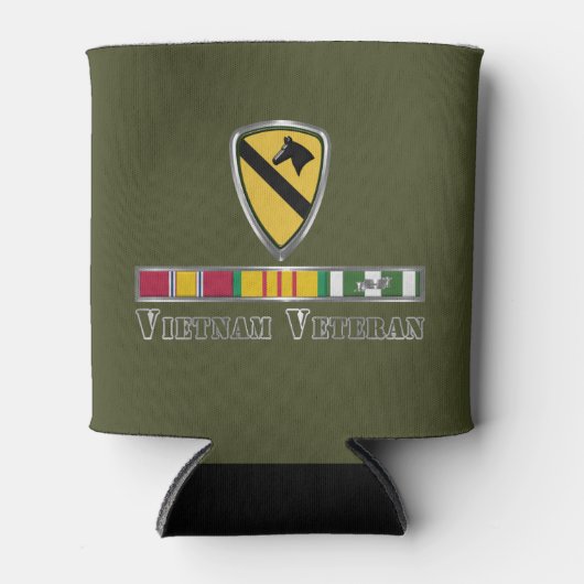 1e Cavalry Division Vietnam Veteraan Blikjeskoeler (Voorkant)