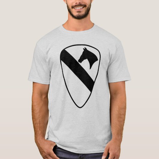 1e Cavalry Large Logo T-Shirt (light) (Voorkant)