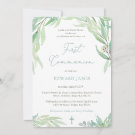 1e Communauteit voor Jongen met Groene Lente Blade Kaart