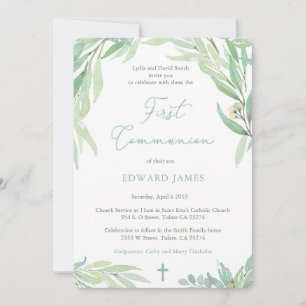 1e Communauteit voor Jongen met Groene Lente Blade Kaart