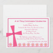 1e Communie Kruis en Bloemen Kaart (Voorkant / Achterkant)