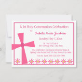 1e Communie Kruis en Bloemen Kaart (Voorkant)