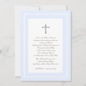 1e Communie Zacht blauw en bruin Kaart (Voorkant)