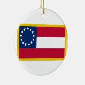 1e Confederale vlag Keramisch Ornament (Rechts)