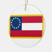 1e Confederale vlag Keramisch Ornament (Links)