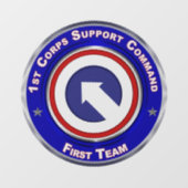 1e Corps-supportopdracht  Raamsticker (Vel)