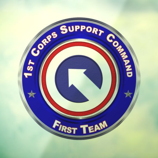 1e Corps-supportopdracht  Raamsticker (Vel 3)