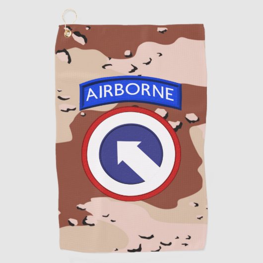 1e COSCOM Desert Storm-veteraan Golfhanddoek (Voorkant)