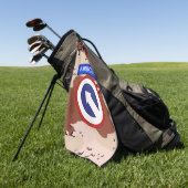 1e COSCOM Desert Storm-veteraan Golfhanddoek (Groen)
