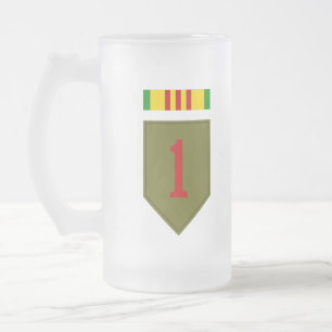 1e D.D. met Vietnam Service Ribbon Matglas Bierpul