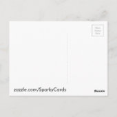 1e dag op School grappige leuke cartoon wenskaart Briefkaart (Achterkant)