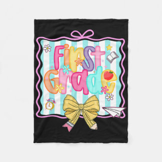 1e dag van de 1e klas preppy ck naar school eerste fleece deken