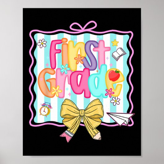 1e dag van de 1e klas preppy terug naar school eer poster (Voorkant)