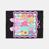 1e dag van de 2e klas Preppy Fleece Deken (Voorkant (Horizontaal))
