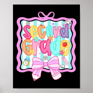 1e dag van de 2e klas Preppy Poster