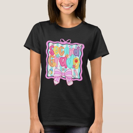 1e dag van de 2e klas preppy t-shirt (Voorkant)