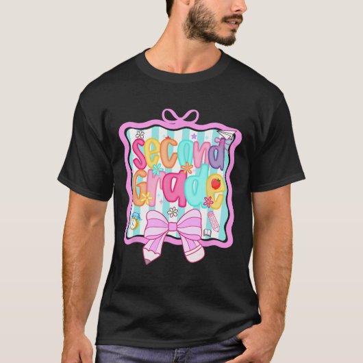 1e dag van de 2e klas preppy t-shirt (Voorkant)