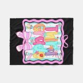 1e dag van de 3e klas preppy ck naar school derde  fleece deken (Voorkant (Horizontaal))