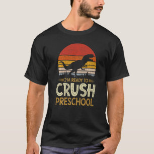 1e dag van de kleuterschool ben ik klaar om Dinosa T-shirt