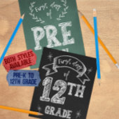 1e dag van de kleuterschool, eerste dag terug naar foto afdruk