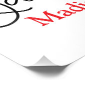 1e Dag van de Kleuterschool Teken Poster Wall Art (Hoek)