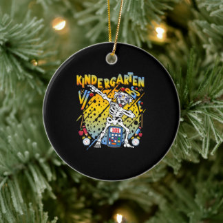 1e dag van de school kleuterschool vibes Dalmatisc Keramisch Ornament