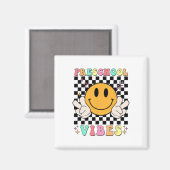 1e dag van de school kleuterschool vibes leuke ler magneet (Voorkant / Achterkant)