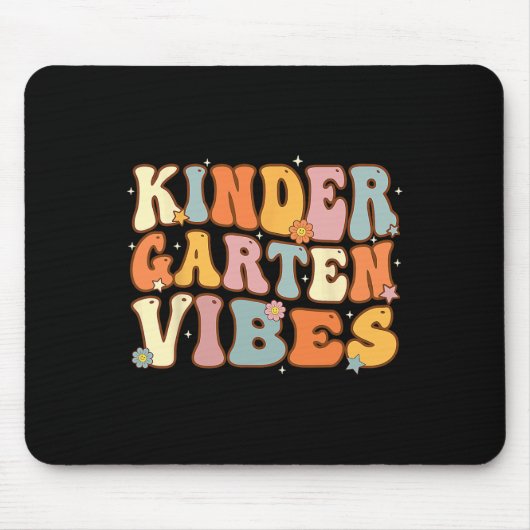 1e dag van de school kleuterschool Vibes student o Muismat (Voorkant)