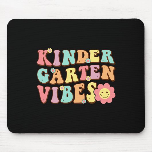 1e dag van de school kleuterschool Vibes student o Muismat (Voorkant)
