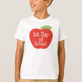 1e dag van de schoolApple T-shirt