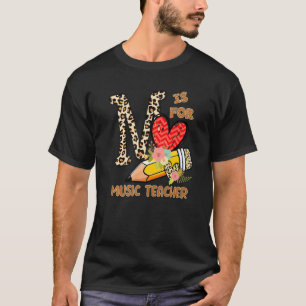 1e dag van de schoolmuziek Leidraad Bloemen T-shirt