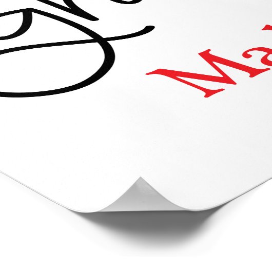 1e dag van eerste klas teken Poster Wall Art (Hoek)