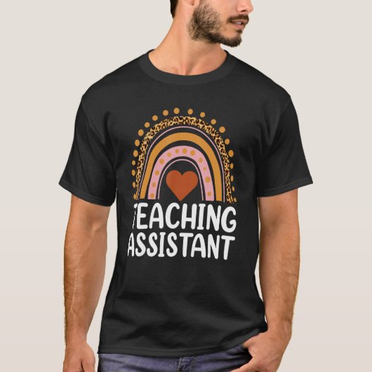 1e dag van het lesgeven assistent terug naar schoo t-shirt (Voorkant)
