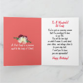 1e Dame Afro-Amerikaanse Verjaardag Kaart (Binnen)