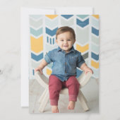 1e Dino verjaardagsfeestje Kaart (Achterkant)