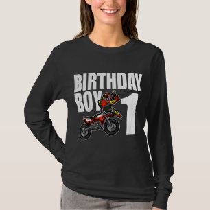 1e Dirt Bike Verjaardagsfeestje Motorcross MX Gift T-shirt