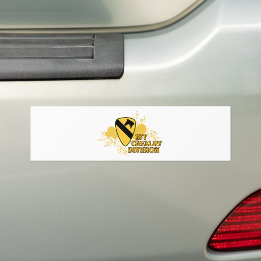 1e divisie Cavalry Bumpersticker (Op auto)