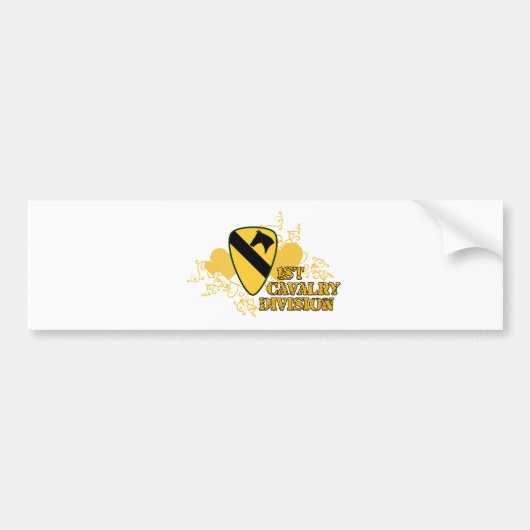 1e divisie Cavalry Bumpersticker (Voorkant)
