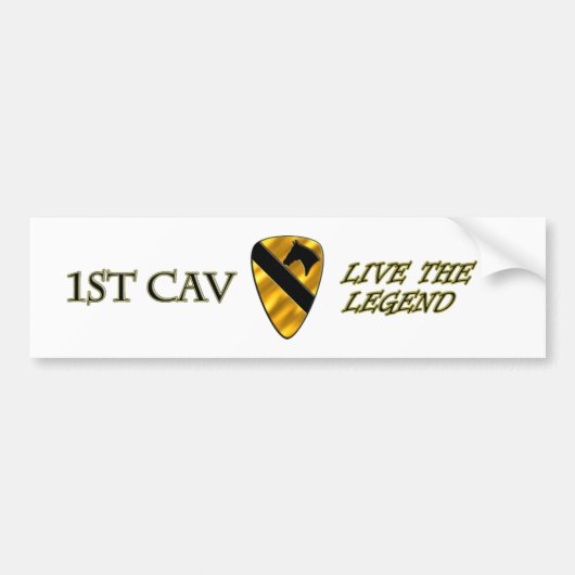 1e divisie Cavalry Bumpersticker (Voorkant)