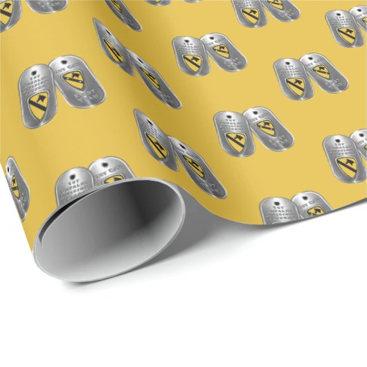 1e divisie Cavalry Cadeaupapier (Rol Hoek)