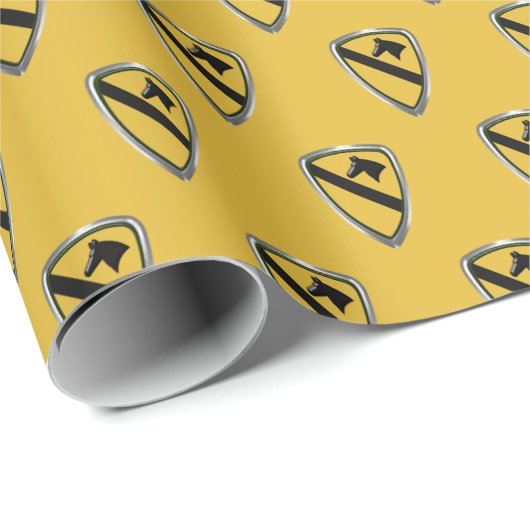 1e divisie Cavalry Cadeaupapier (Rol Hoek)